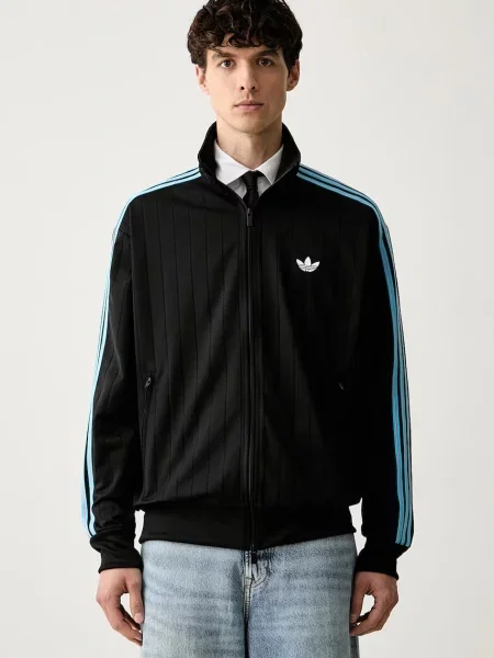 Adidas Originals hanorac cu Firebird Drop Needle negru