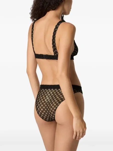 Bikini Missoni din dantelă negru