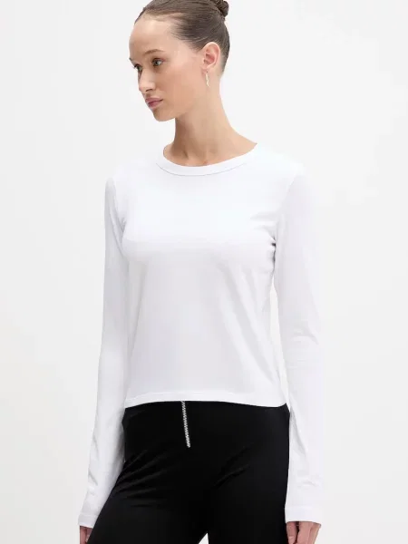 Majica z dolgimi rokavi Hugo Blue Daliriee_B bela