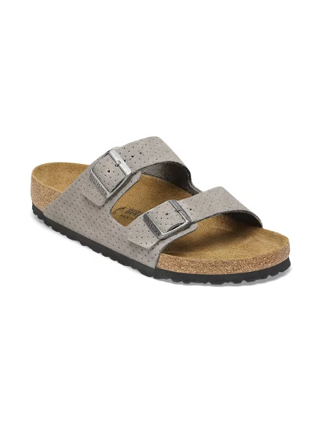 Birkenstock Arizona Suede Narrow Fit Kobiety Sandały Birkenstock Szary Size: 8 czarne