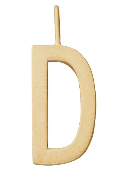 Pozlacený stříbrný přívěsek Design Letters