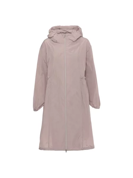 Parka Herno z falbankami fioletowa