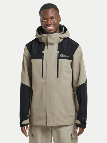 Jack Wolfskin Outdoorová bunda Jasper 2l sivá