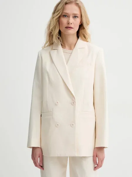 A.P.C. sacou din veste lucy cu doua randuri de uni bej