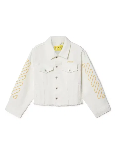Kurtka jeansowa dziecięca Off-white biała