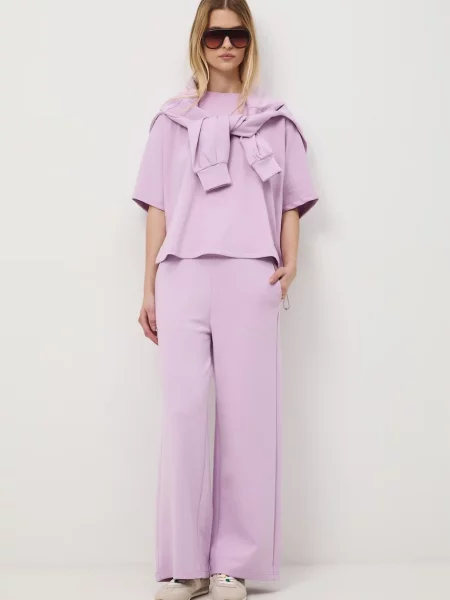 Medicine spodnie dresowe fioletowe