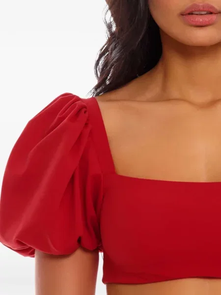 Top Agua By Agua Bendita wiązany czerwony