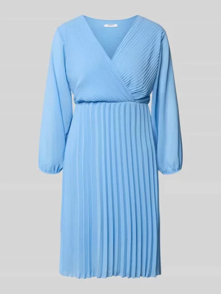 Sukienka do kolan z plisami model Zabaione