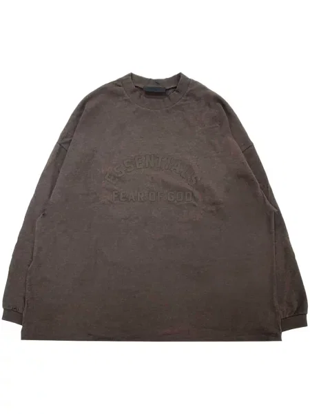 Tricou Fear Of God Essentials cu imagine maro