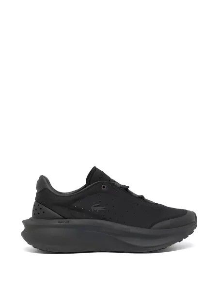 Sneakerși Lacoste cu perforații negru