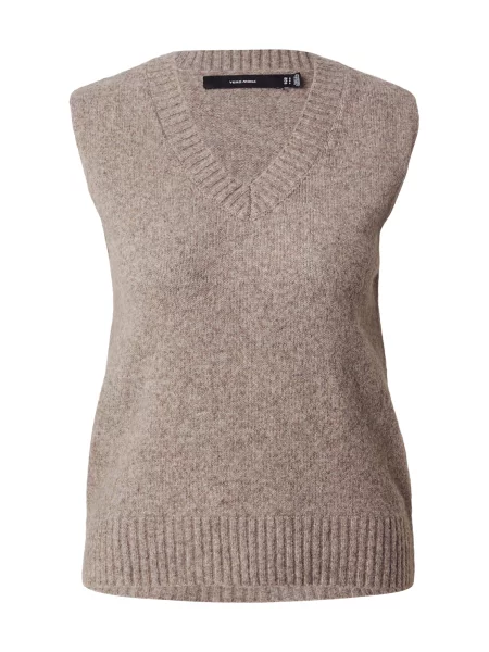 VERO MODA Pulover VMBOOM taupe gri