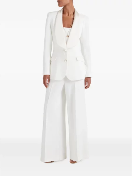 Pantaloni Temperley London cu dungi alb