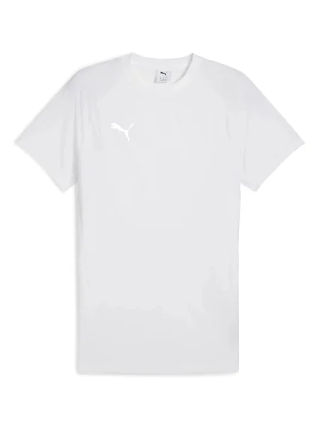 PUMA Tricou funcțional TeamEvostripe' alb