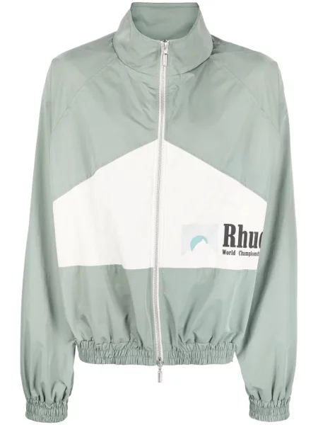 Geacă bomber Rhude cu imagine verde