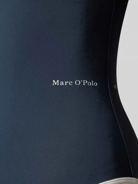 Loafersy z nadrukiem z logo Marc O'polo granatowe