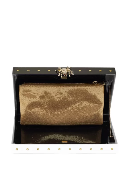 Geantă plic Charlotte Olympia negru