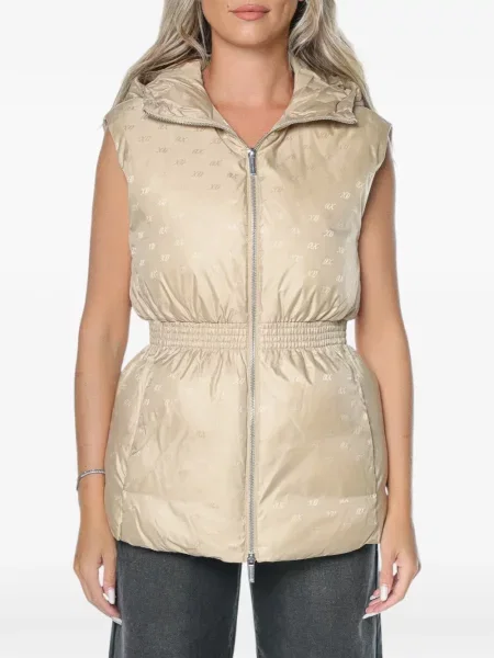 Geacă Armani Exchange fără mâneci cu glugă cu imagine