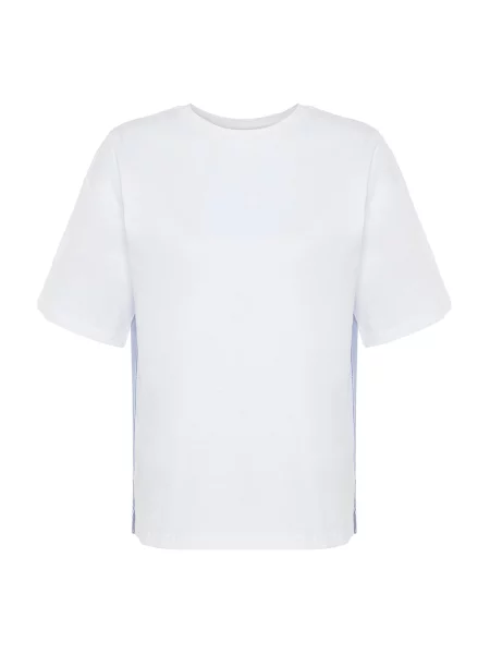 Trendyol Tricou supradimensional albastru alb