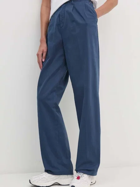 Nohavice Tommy Hilfiger modrá