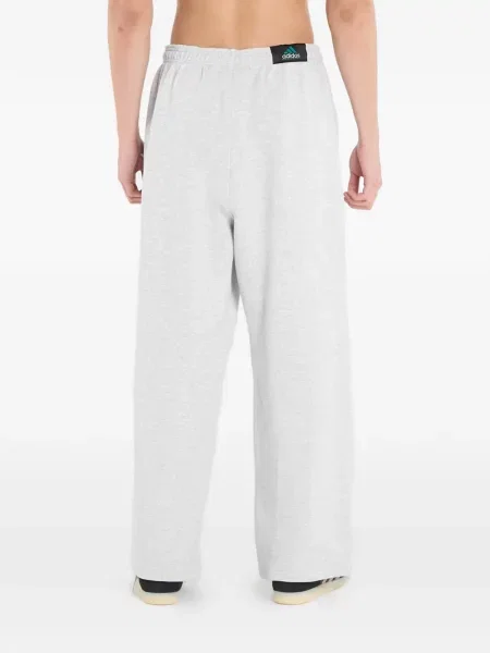 Długie legginsy Adidas z nadrukiem w paski niebieskie