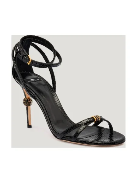 Elisabetta Franchi De piele sandale cu subțire negru