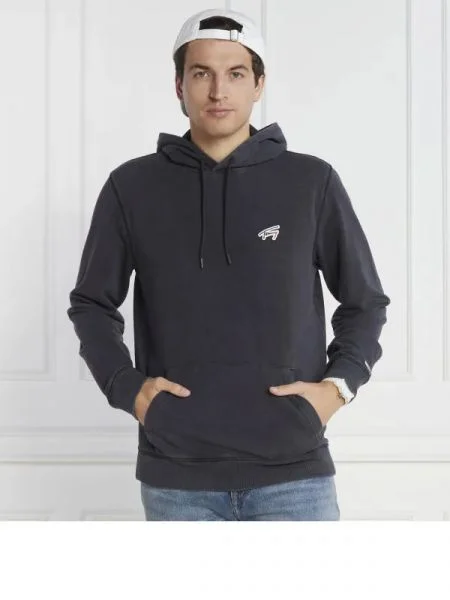 Tommy Jeans Hanorac WASHED SIGNATURE gri