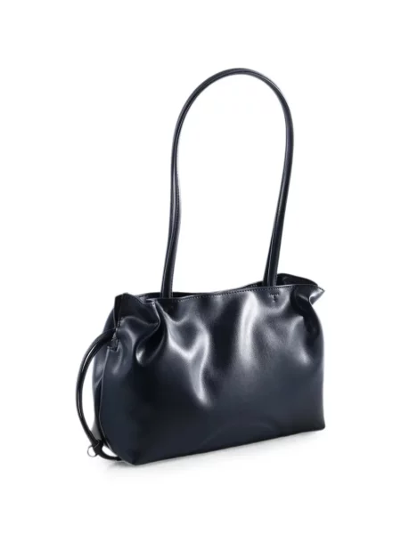 Geantă shopper Tory Burch cu volane albastru