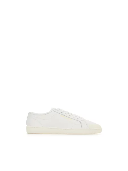 Sneakersy Saint Laurent skórzane na siłownię białe