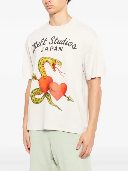 Tricou Melt cu imagine cu model piele de șarpe