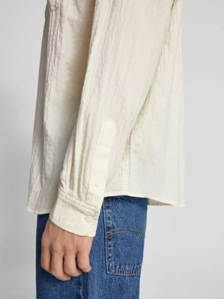 Koszula casualowa o kroju oversized fit z listwą guzikową model ‘Seersucker’ Weekday