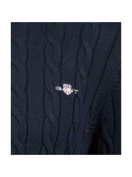 Sweter Gant elegancki niebieski