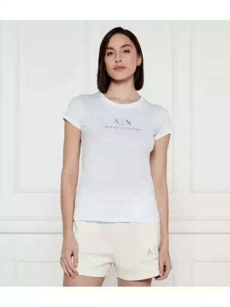Armani Exchange Tricou alb