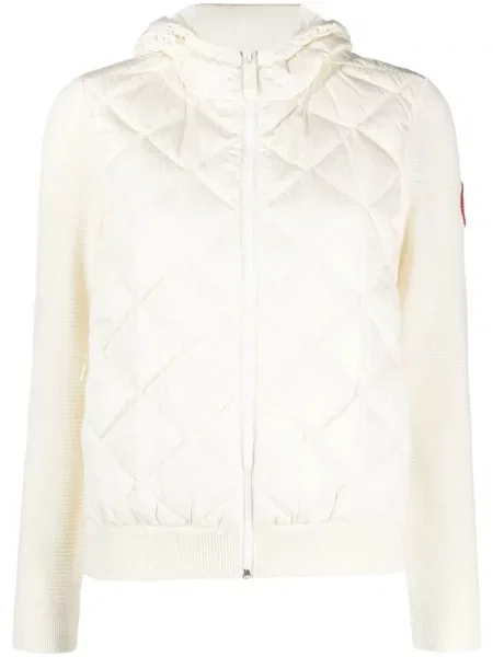 Matlasat geacă Canada Goose alb