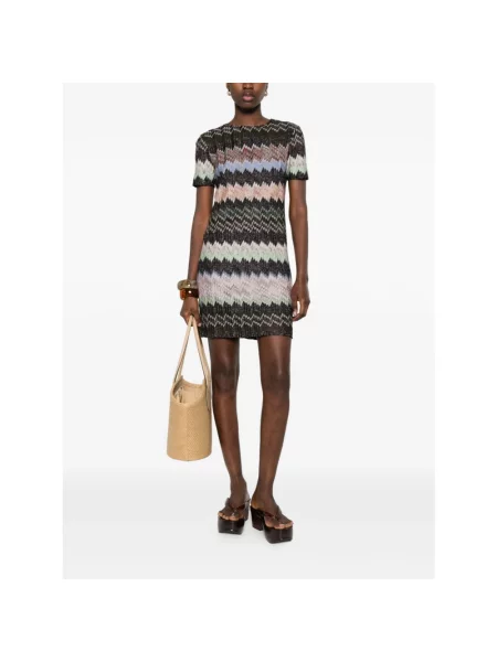 Krótka sukienka Missoni czarna
