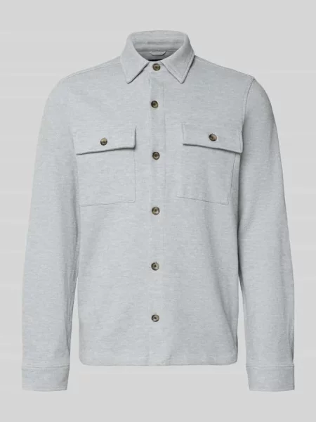 Koszula-kurtka w kroju regular fit z na piersi Lerros