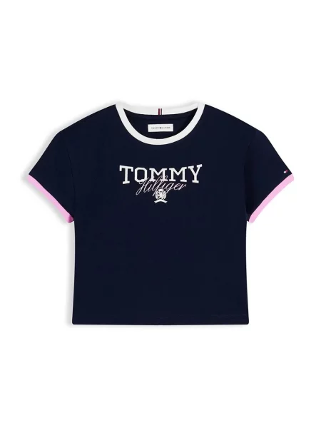 Tommy Hilfiger majica za djecu od pamuka plava