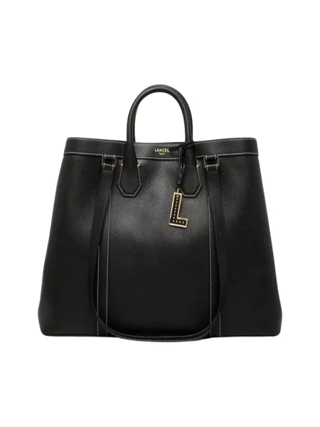 Shopperka Lancel skórzana czarna