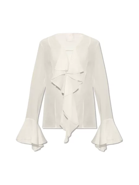 Bluzka Givenchy z falbankami biała