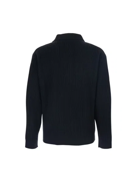 Sweter Maison Kitsune wełniany czarny