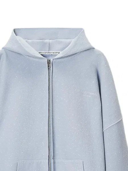 Majica s kapuljačom Alexander Wang plava
