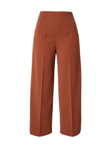 Lindex Pantaloni cu dungă Lykke ruginiu maro