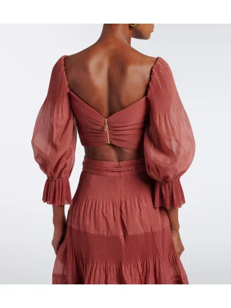 Decupat top Zimmermann roz