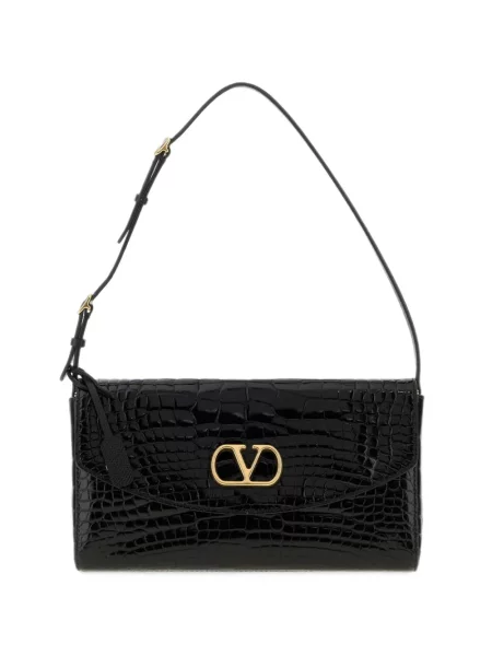 Geantă Valentino Garavani din piele negru