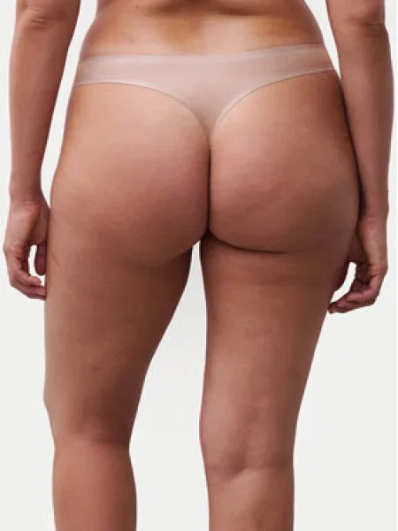 Stretch tanga Chantelle bézs