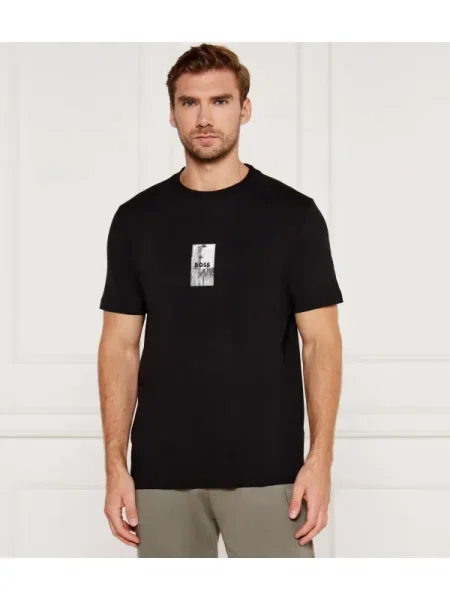 BOSS GREEN Tricou Tee 4 negru