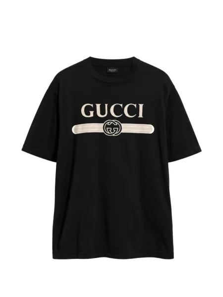 Koszulka Gucci z nadrukiem czarna