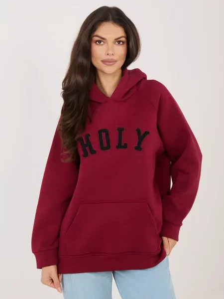 Суитчър Rue Paris с надписи синьо