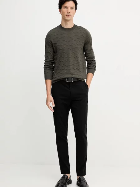 Светр із додаванням вовни Armani Exchange легкий зелений