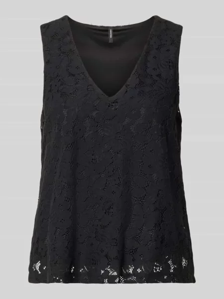 Top Vero Moda na ramiączkach czarny
