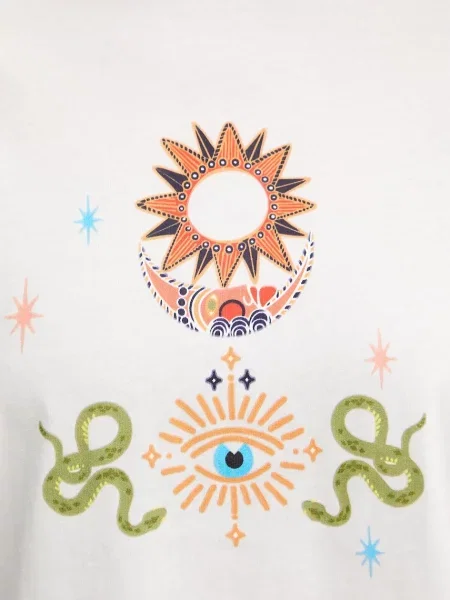 Футболка Never Fully Dressed Mystical білий